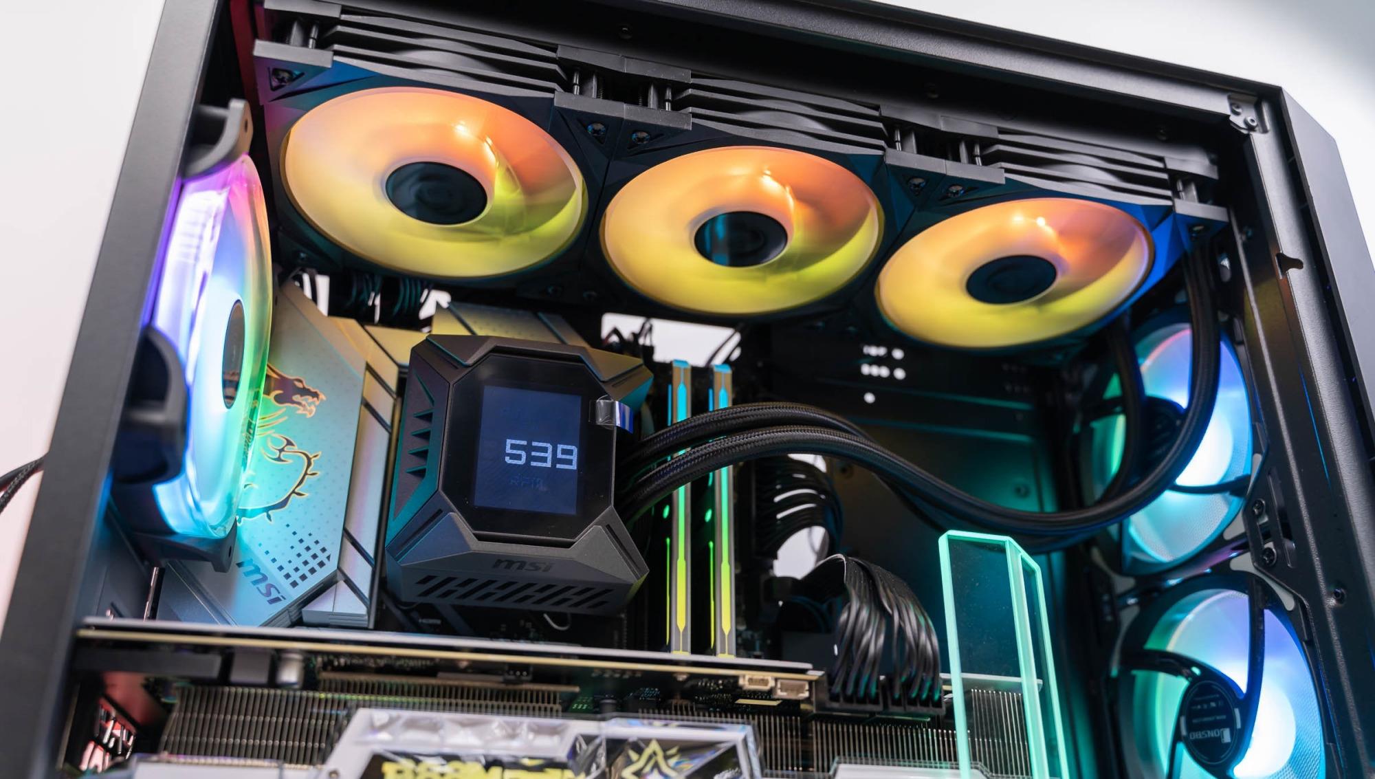 CPU|外观精致漂亮,性能非常强大、微星寒霜K360一体式水冷散热 评测