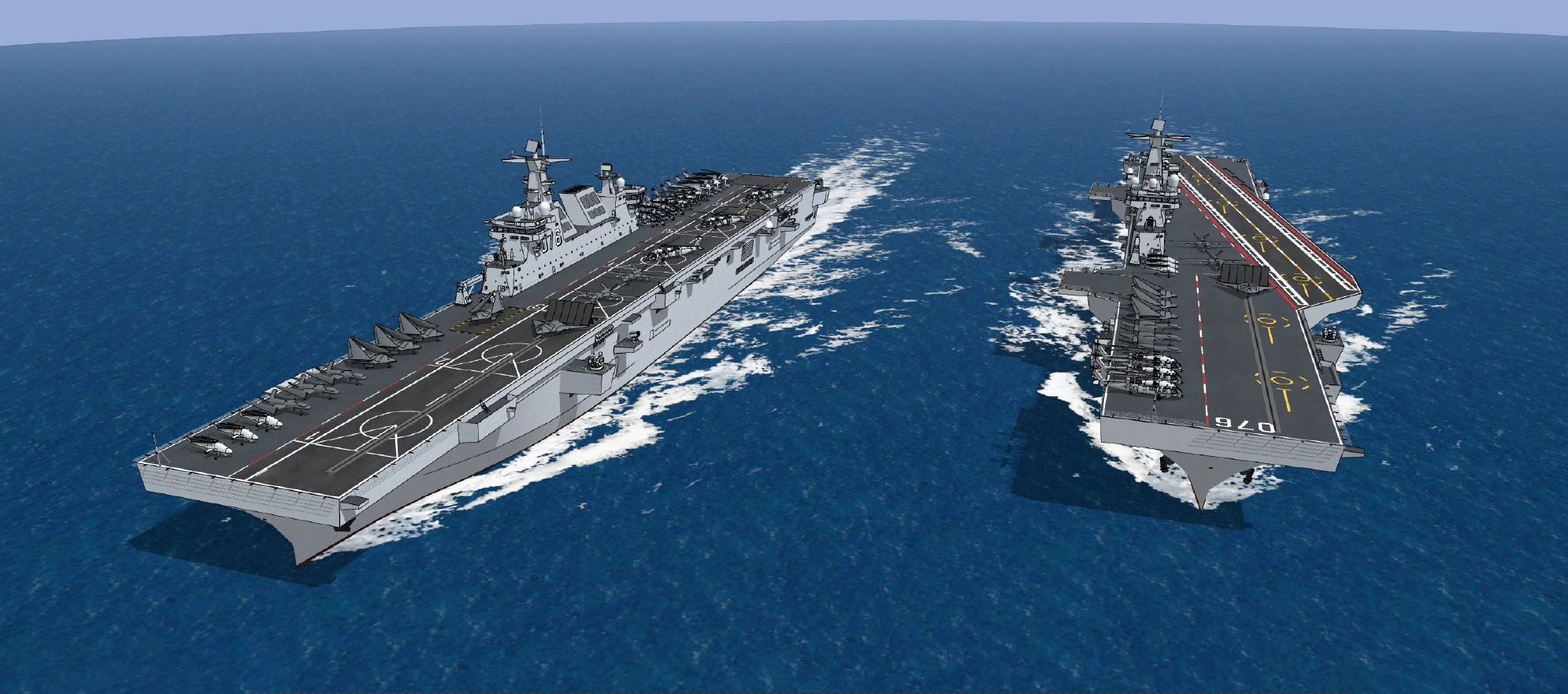 程凌云|076果然来了，电磁弹射+攻击11无人机，中国不需要垂直起降飞机