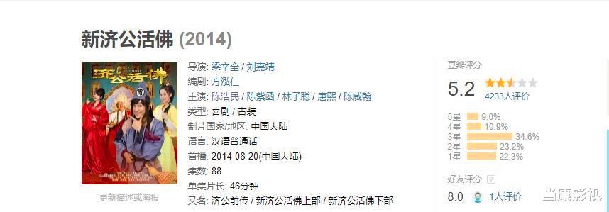 活佛济公|再看《活佛济公》，才发现剧中人物造型，原来还挺好看