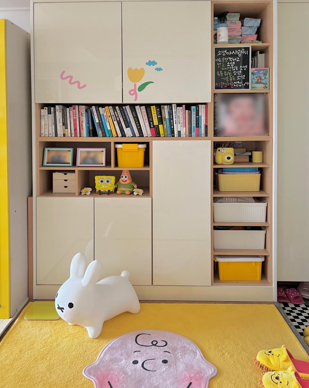 小姐姐的“维尼熊”之家:46㎡床放沙发旁边,全屋收拾得井井有条