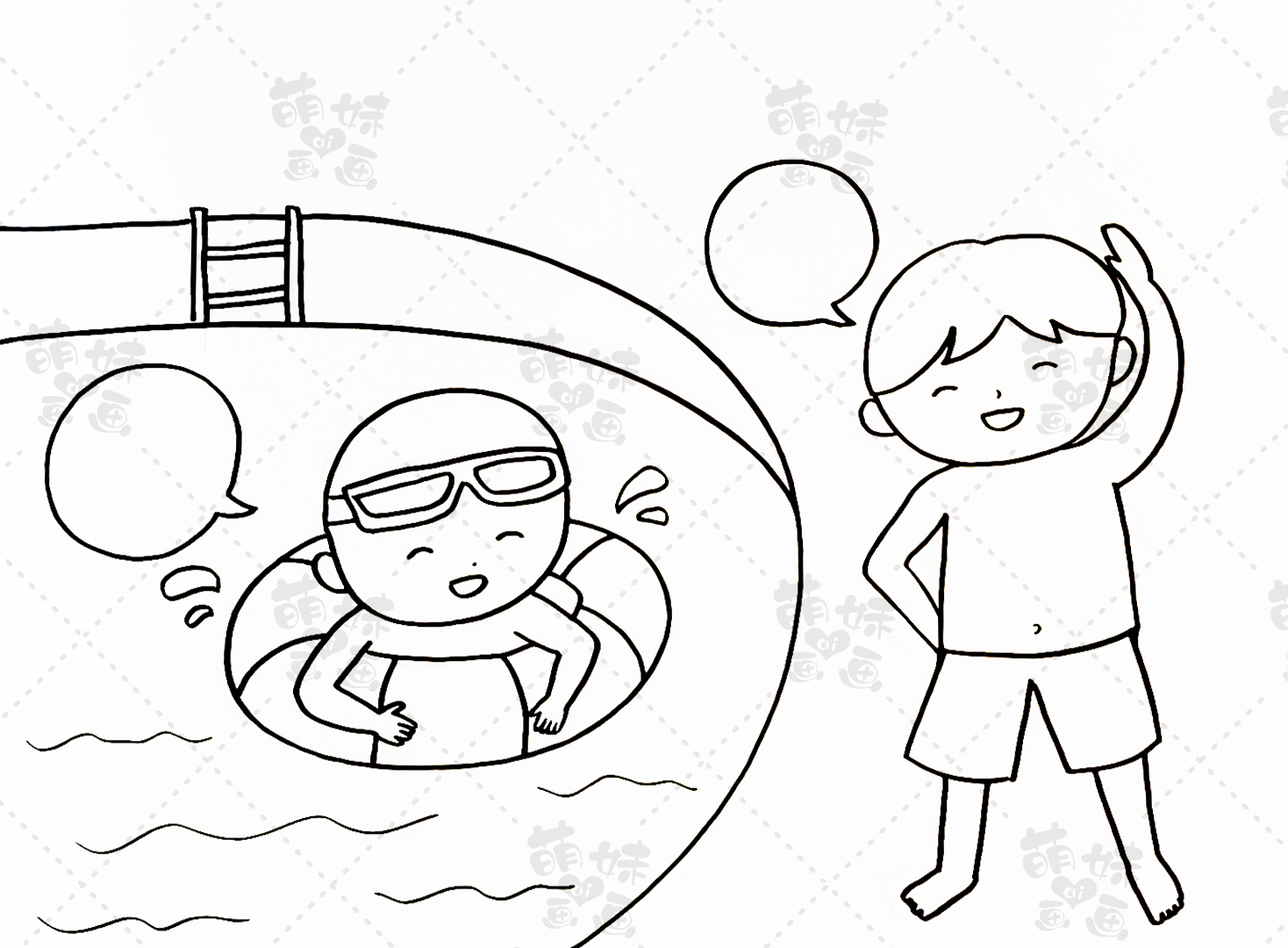 萌妹爱画画|简单的小学生预防溺水手抄报，含内容文字，家长可收藏备用