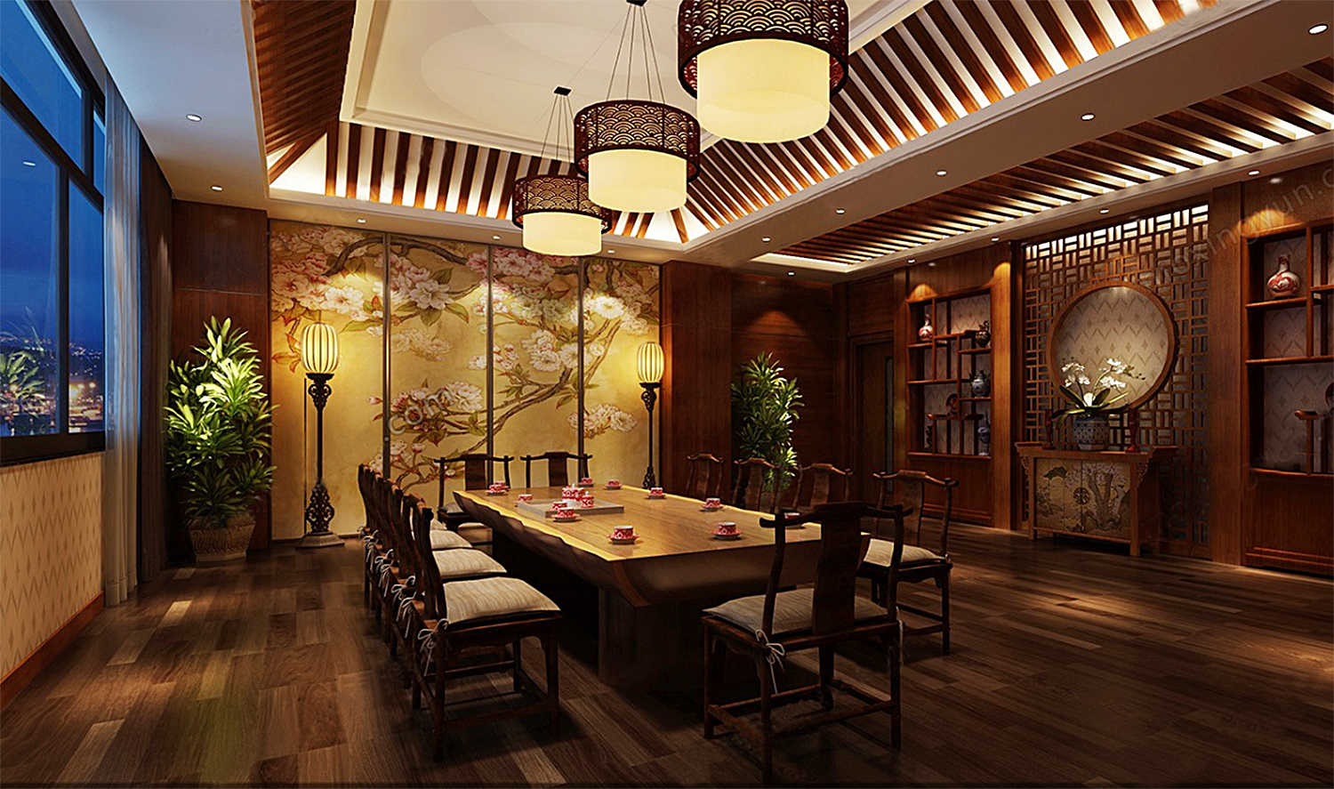 师古创今装饰工程|中式红木装修，堪称天作之合