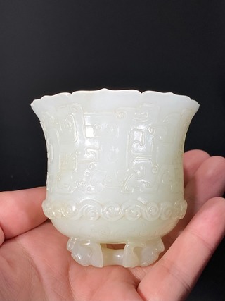 白玉|清乾隆御制 和田玉籽料 羊脂白玉 夔龙纹 玉编钟