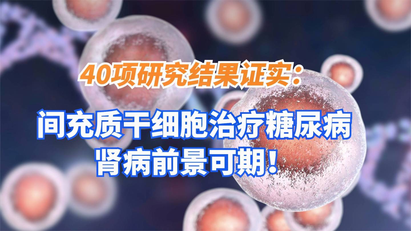 中科西部细胞研究院|中科西部干细胞研究院：研究结果证实，间充质干细胞治疗糖尿病肾病前景可期