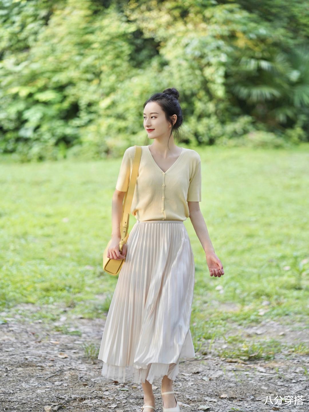 八分穿搭|四个小技巧帮你打造夏季清新感穿搭，温柔减龄又甜美，清爽自然