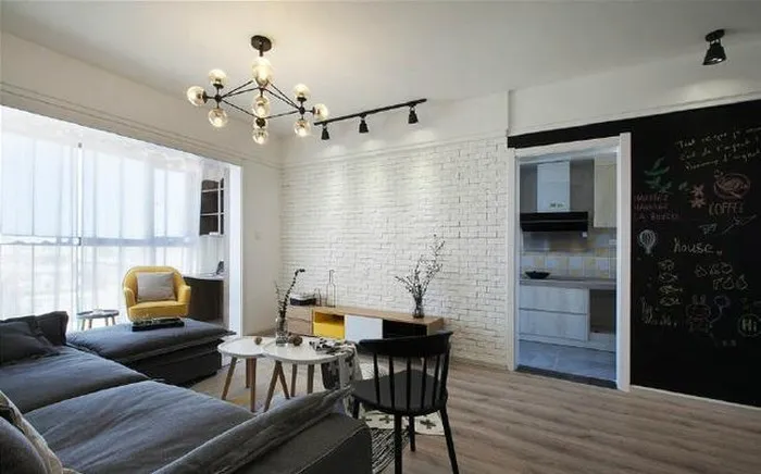 100平简约北欧风,墙面大面积采用绿色,耐看十足!