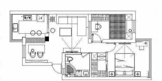 80㎡两居室,全屋色调太舒服了,装修得这么美,谁还嫌弃房龄老