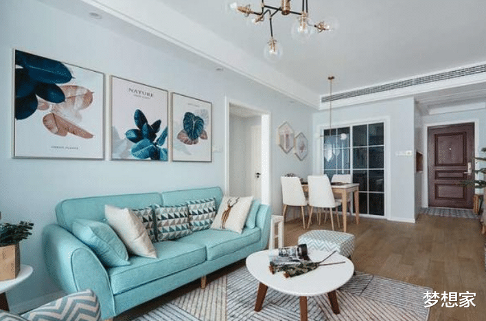 |78㎡的轻度北欧风小家,清新的配色给人舒适的感觉,真美