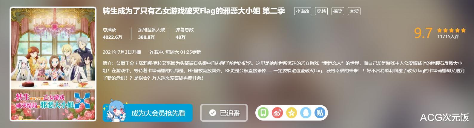 七月新番|本季的日漫新番真离谱，高播放量的全是异世界，榜首的还没播