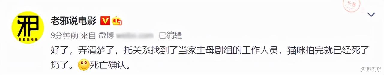 |演员吃饭的镜头都可以5毛特效，为什么动物死去的镜头要来真的！