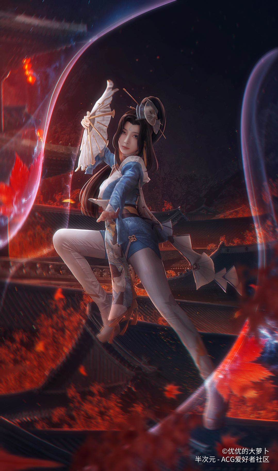 王者荣耀|cos：王者荣耀不知火舞 魅语cos正片@萝卜