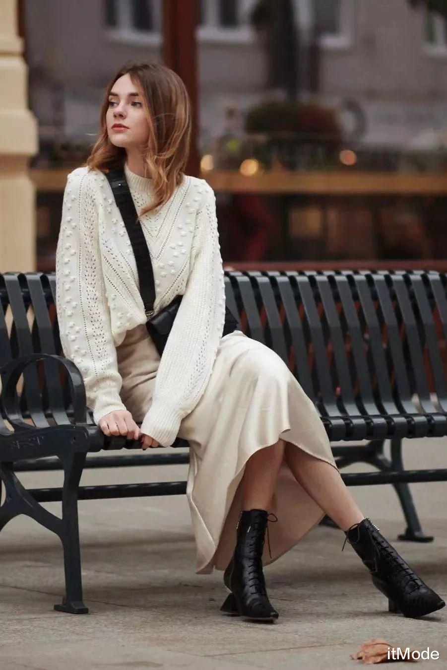 itMode|针织衫+半裙=秋天最养眼混搭CP，显瘦又高级！