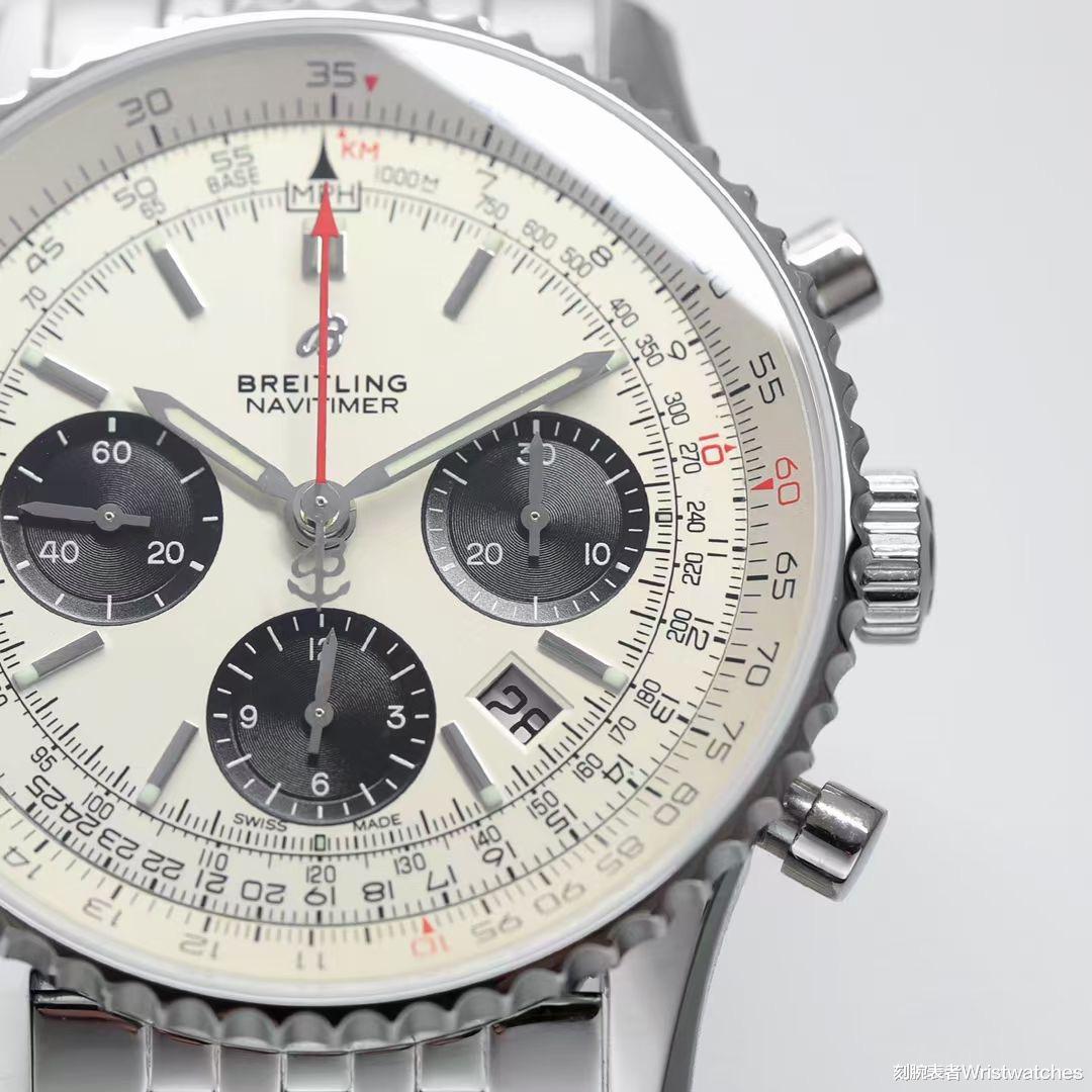 刻腕表者Wristwatches GF厂百年灵航空计时B01系列复刻表做工测评!