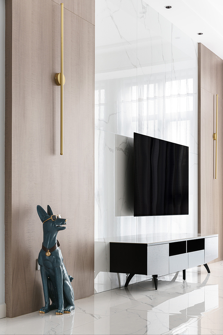 130㎡的简约轻奢风格,马卡龙色为主,冷暖自知