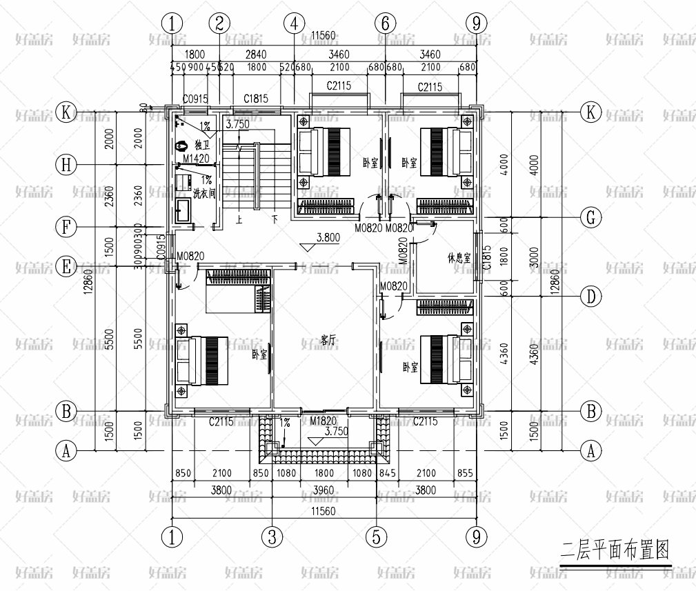 |农村建普通三层三间楼房