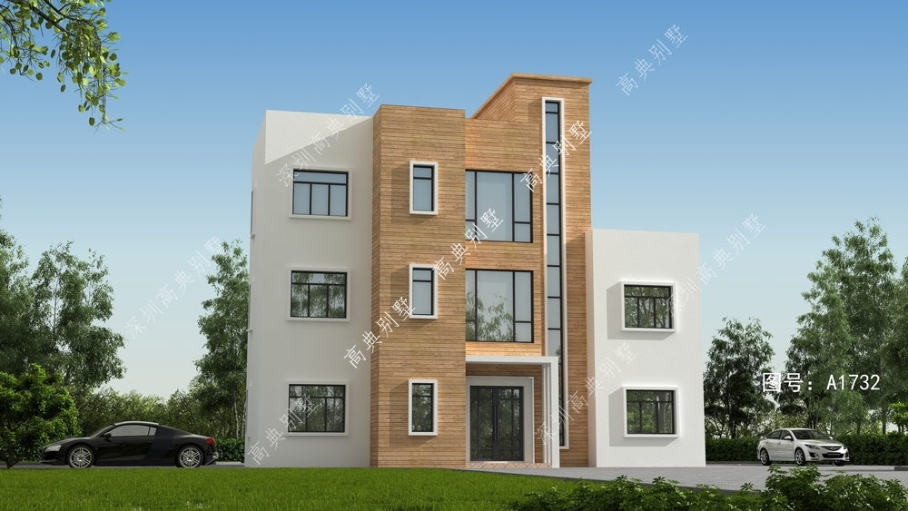 这款时尚现代别墅,整体很大气,室内上档次。