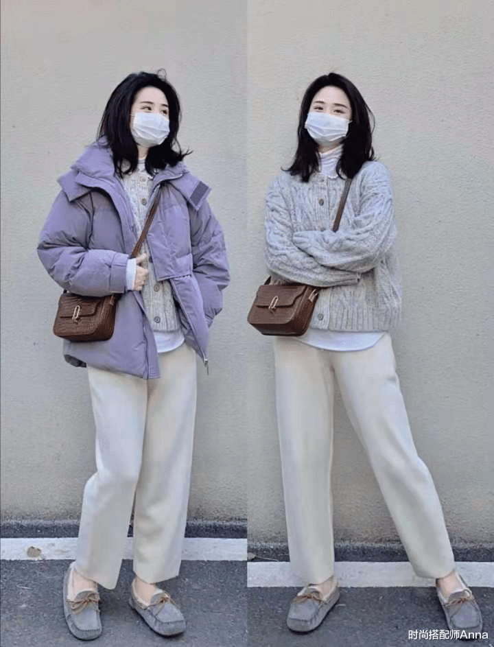 时尚搭配师Anna 羽绒服上身就显胖？试试这些羽绒服新潮搭配方法，时髦保暖又显瘦