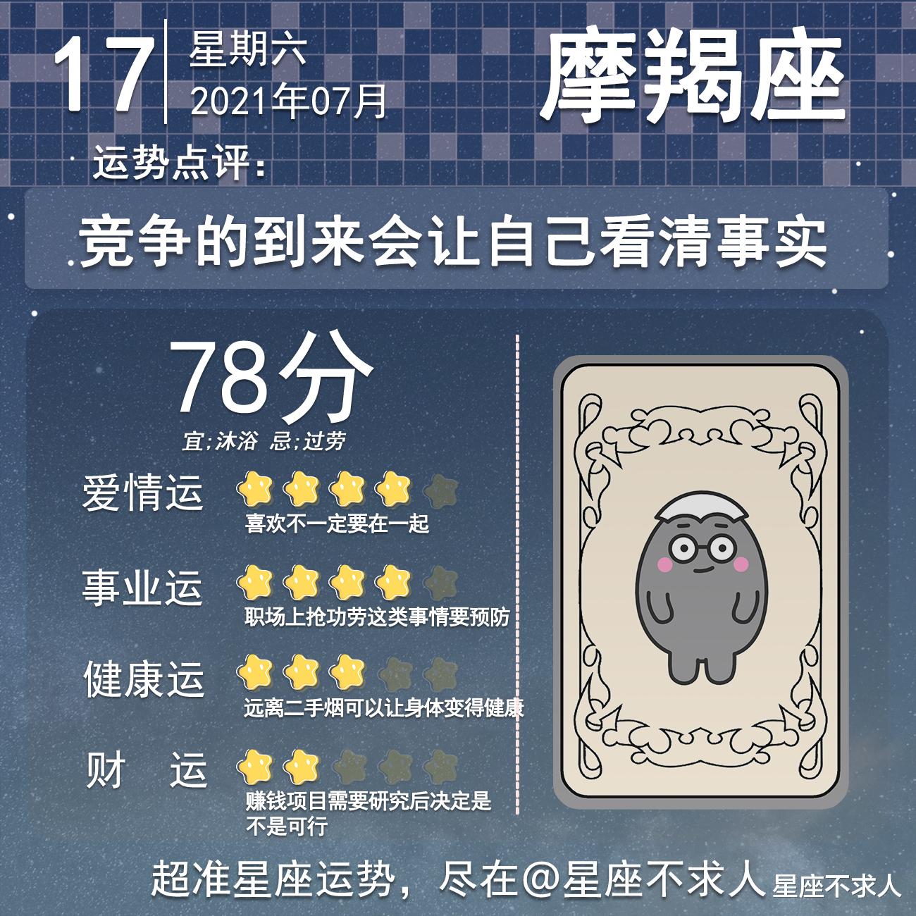 星座不求人|十二星座7月17号运势