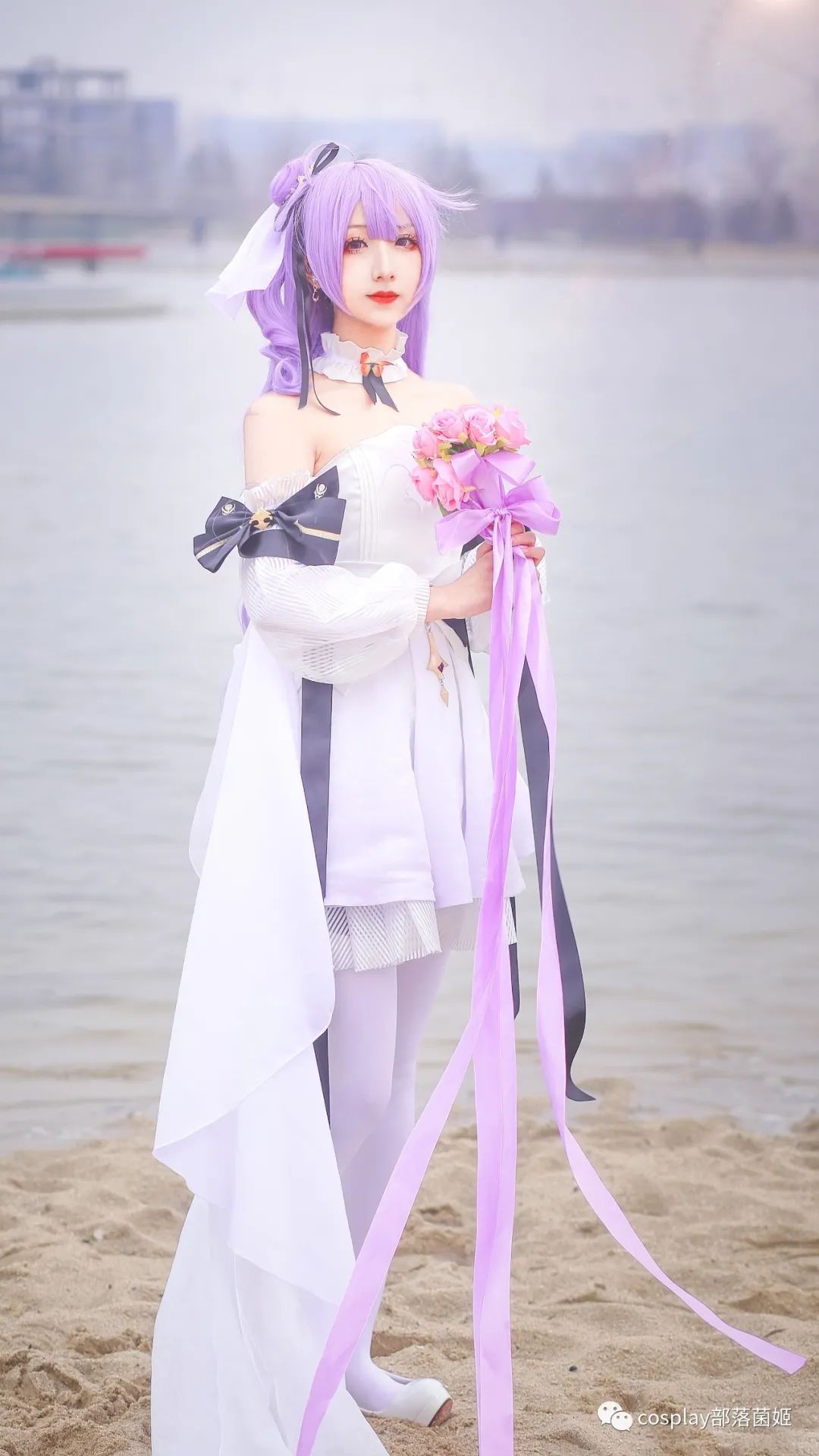 碧蓝航线|cos:碧蓝航线独角兽花嫁cos正片@弥呆