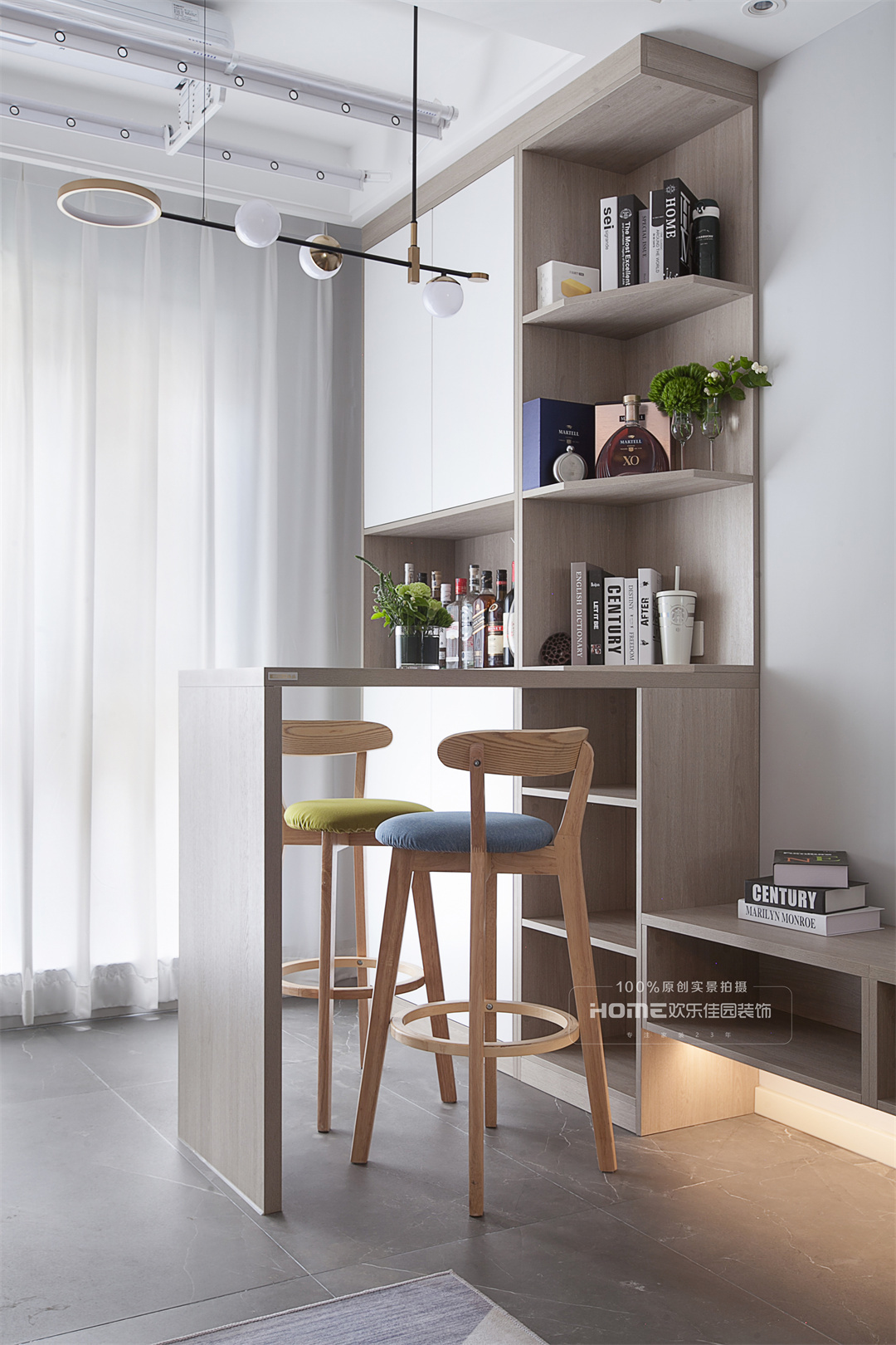 欢乐佳园装饰别墅大宅|117平三室，精致简约生活