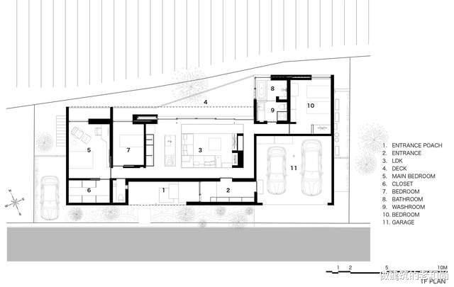 乡间单层朴素的住宅：以田野风光为景，构筑舒适的生活空间