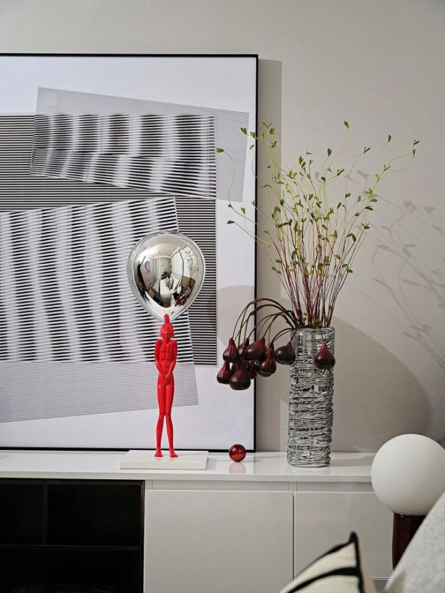 100㎡灰白色调两居室设计,高大上的感觉啊,看着就心动