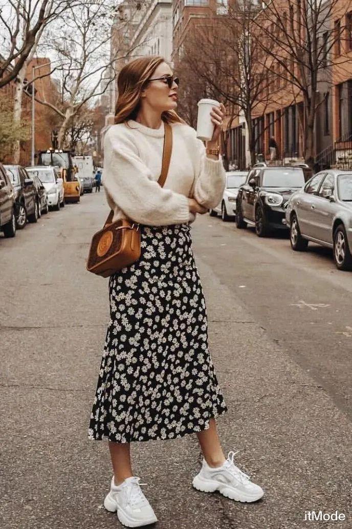 itMode|针织衫+半裙=秋天最养眼混搭CP，显瘦又高级！