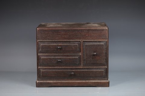 紫檀|清代，紫檀多宝阁，做工一流