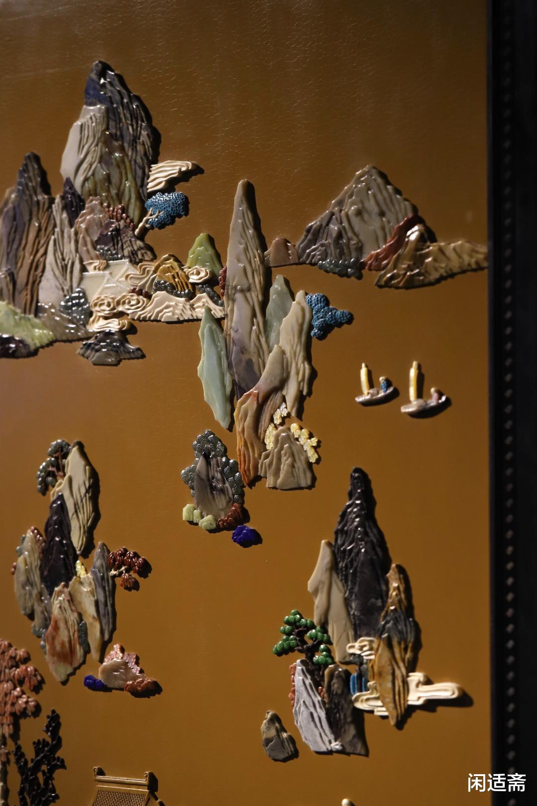 雅室清居，中式家装，百宝嵌挂屏