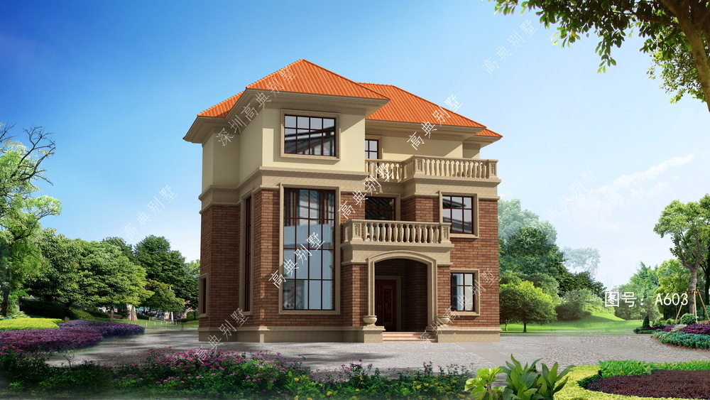 |经济的欧式别墅，趁着天晴，回老家盖房子。