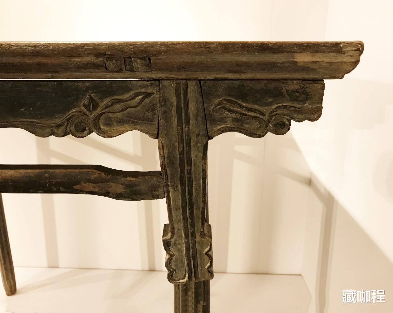 |脱胎于行军桌,黄花梨展腿桌不简反繁