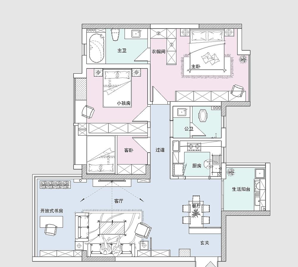 新帝雅|长沙夫妻家中的精致场面：全屋一点不奢华，却处处体现品味和精致