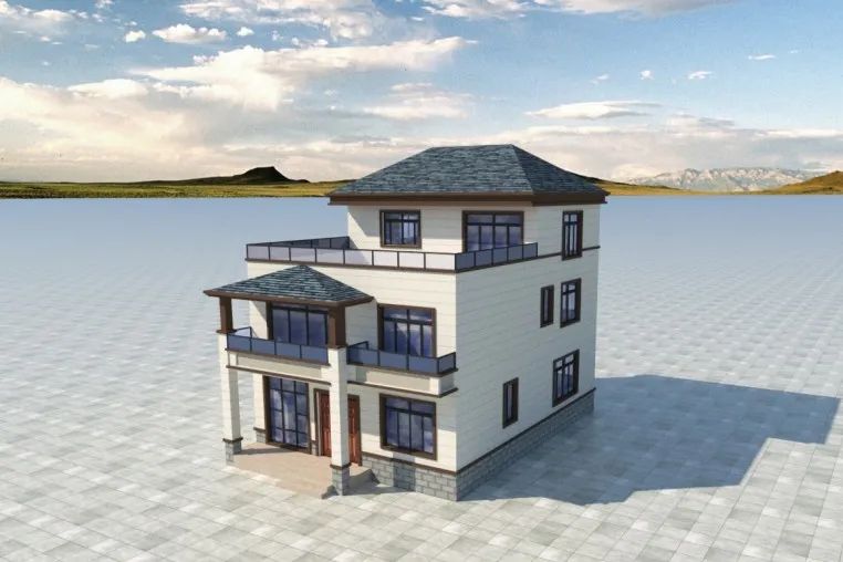 购房置业|四五十万就能建的大露台农村别墅？两层、三层都有