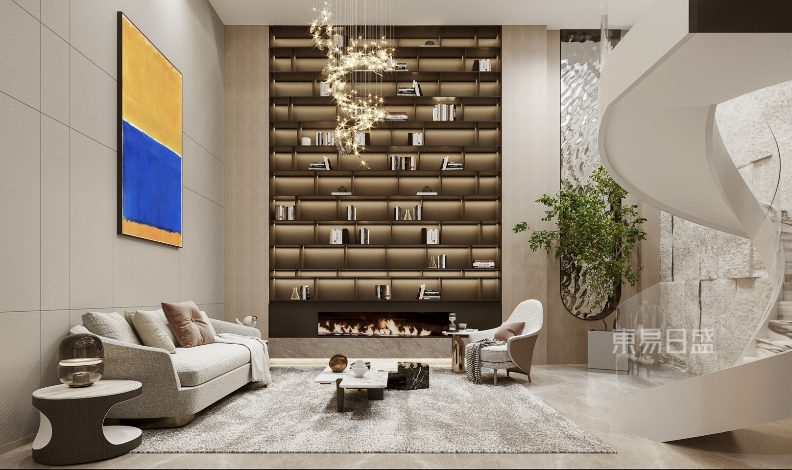 东易日盛石家庄|350m2现代风格大宅,书写生活的诗意,酿造家的温暖