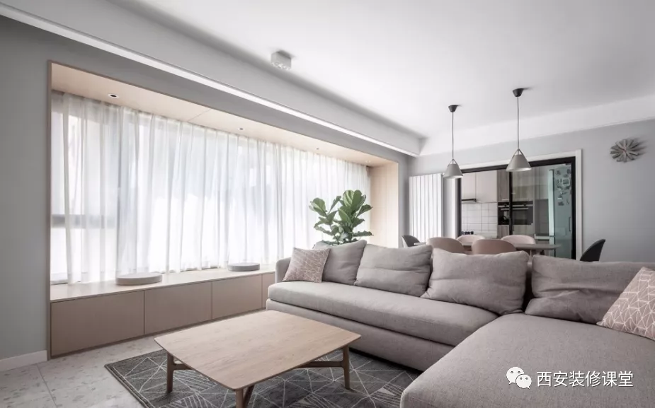 水磨石|150㎡清新现代，小夫妻营造甜美婚房