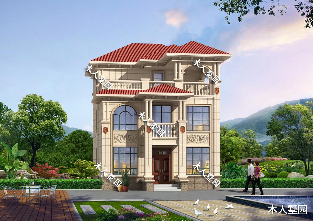 设计师|8.7米小面宽宅基地建房,设计师给你详细介绍,含效果图和平面图