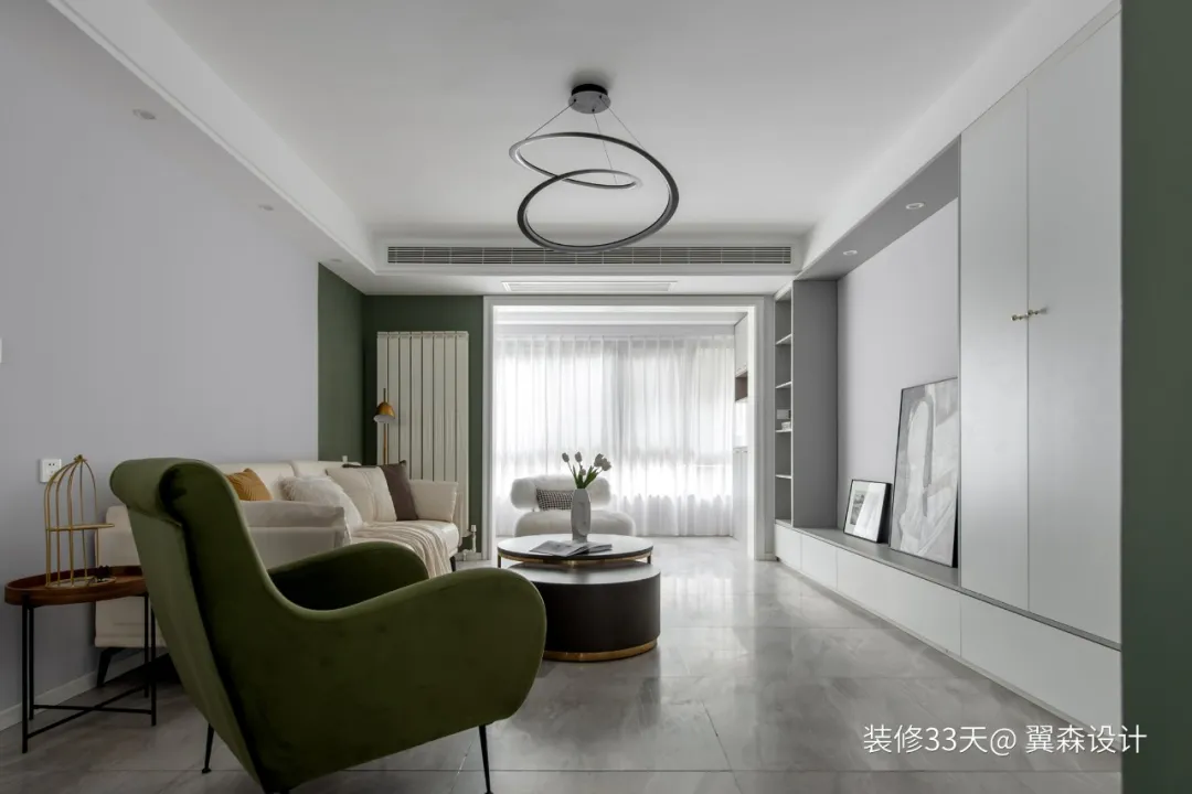 |装修设计：140平老房改造北欧简约五人居