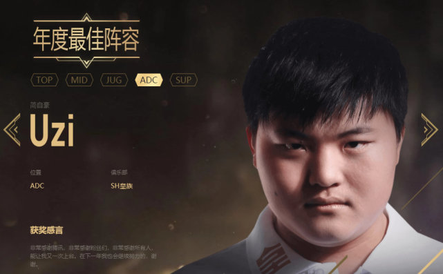 lpl|LPL历年最佳ADC，Uzi占一半多，有两年争议较大
