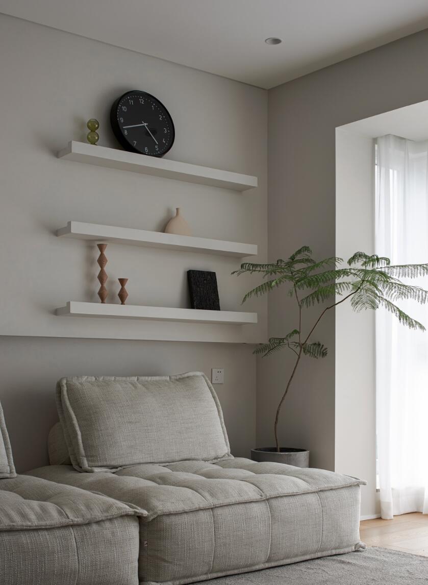 小拾谈装修|最舒适的家并不需要过多的设计，她88㎡新家，一进门就很治愈