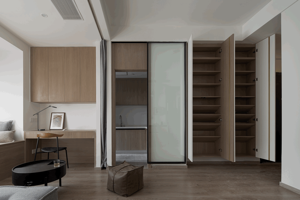 55㎡一室成就两室功能,空间极致利用