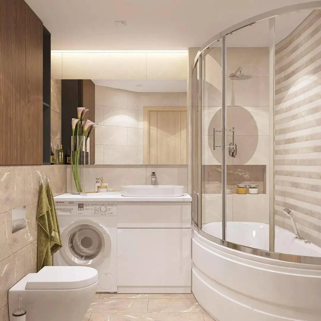 为什么你家卫生间那么挤，原来洗衣机摆放有讲究！