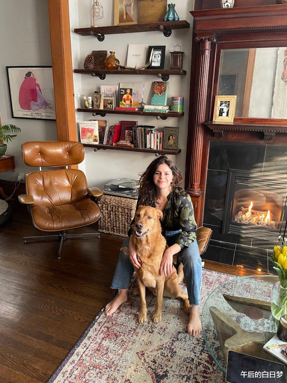 |阳光向暖,90平典雅复古风二居空间,两人一狗的温馨美宅