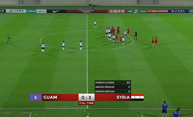关岛|豪取7连胜！叙利亚提前晋级12强，国足赢球将锁定小组第2