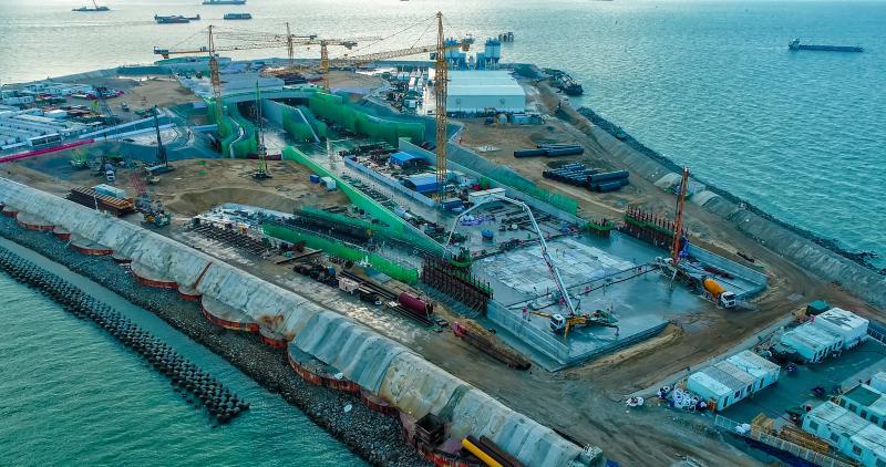 羊城派 新进展！深中通道西人工岛主线现浇隧道主体结构完工