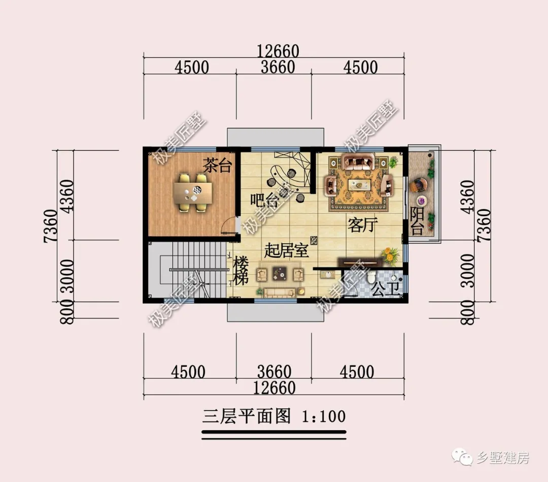 |占地不足100平，想建四层别墅，这款就不错
