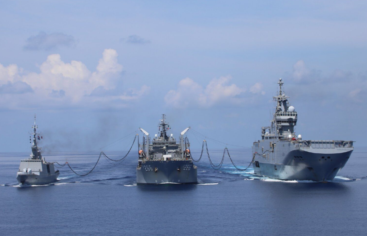 白鲸新视点 南海又来不速之客,法澳军舰驶入南海,法军曾扬言要穿越琼州海峡