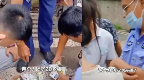 安妈育儿日|自带牛奶不让进学校？学生无奈蹲在校门外喝光整箱，心疼两孩子