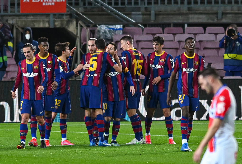 梅西|5-1！巴萨豪取7连胜！梅西轰入无解世界波，门将一点反应都没有