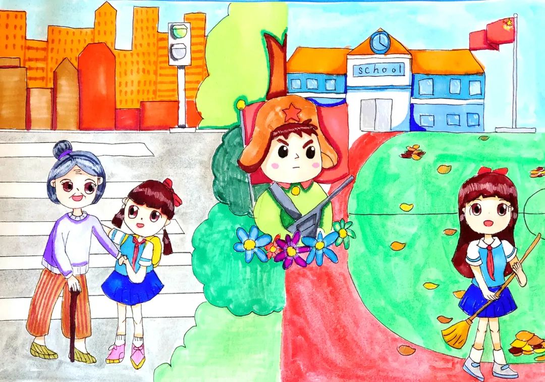 上海徐汇 这个街道学雷锋主题画报优秀作品脱颖而出，快来看看！