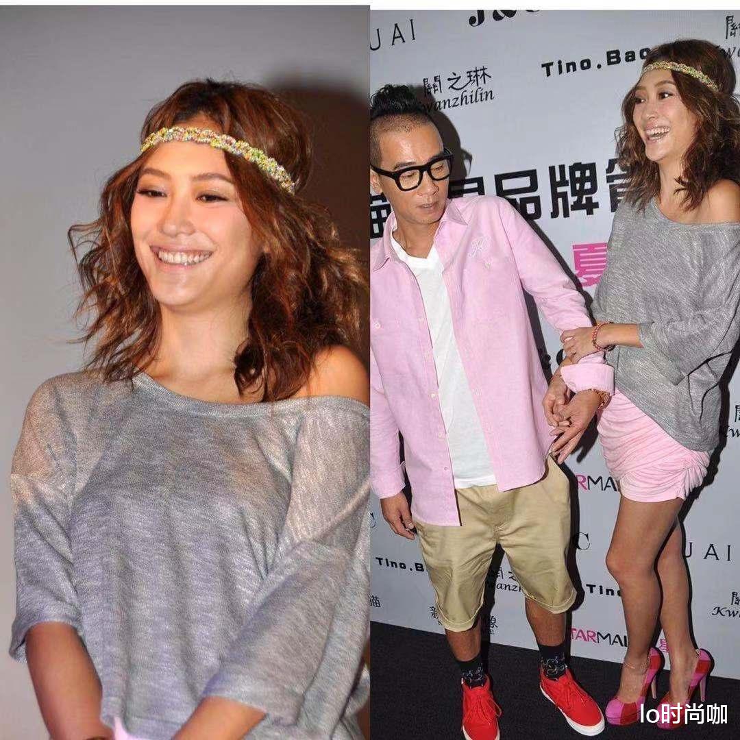 lo时尚咖|应采儿不愧是“大佬的女人”，能hold陈小春也是有原因的，腿真长
